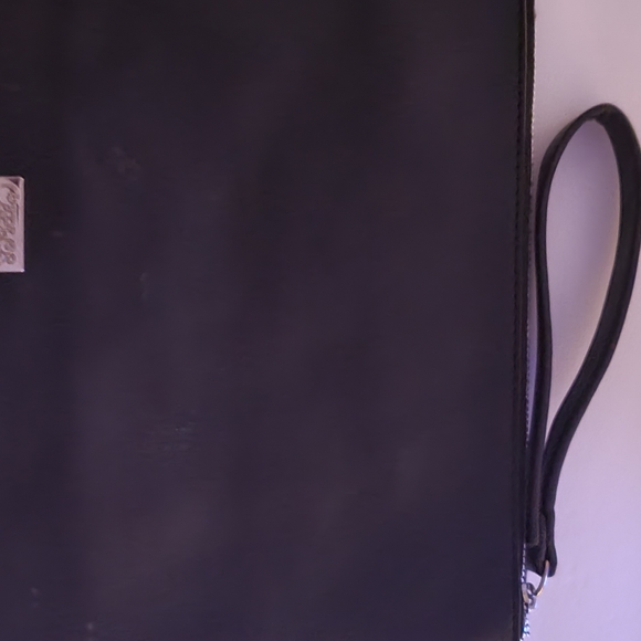 Carlos Santana Stars Clutch Purse Black & Gold - Picture 2 of 3